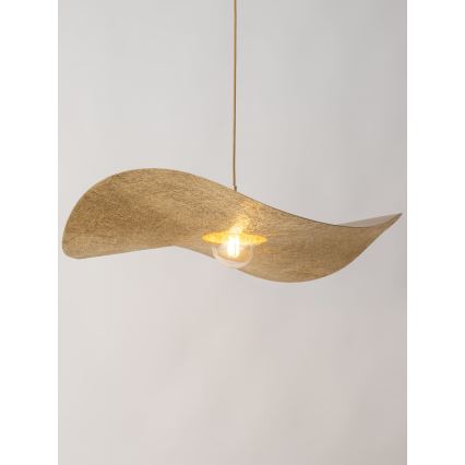 Luster na sajli KAPELLO 1xE27/60W/230V pr. 76 cm zlatna