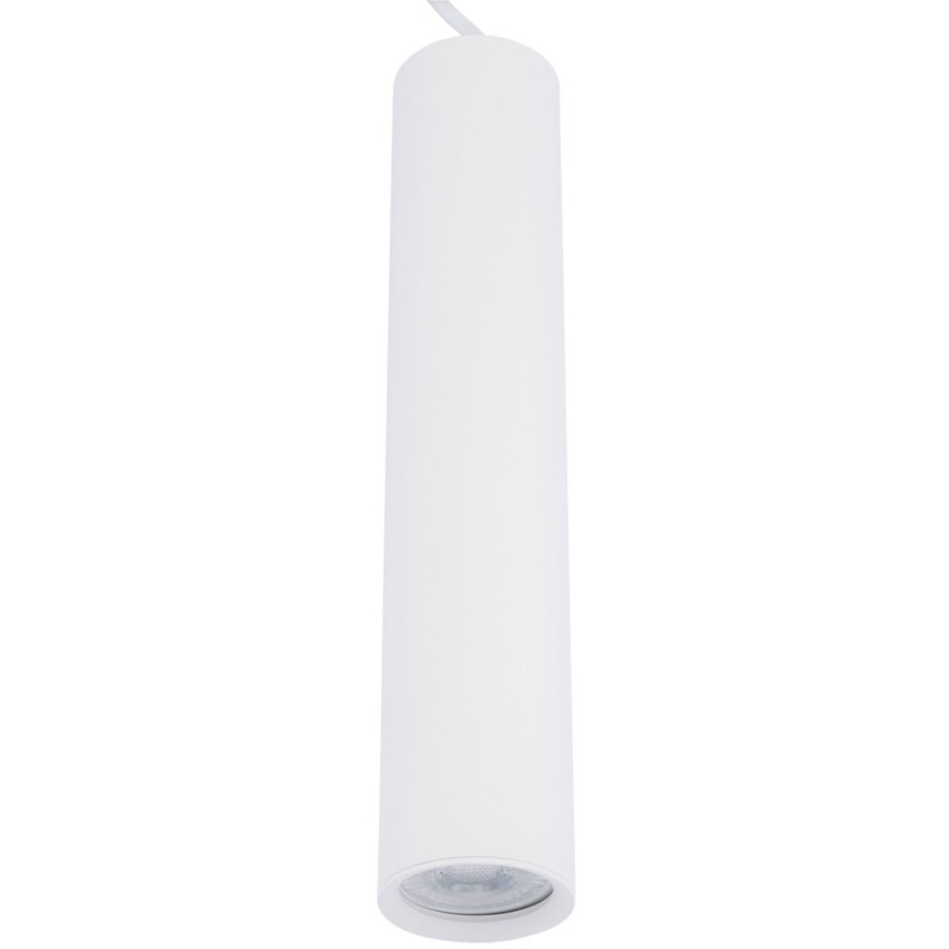 Luster na sajli KARADON 1xGU10/30W/230V 17 cm bela