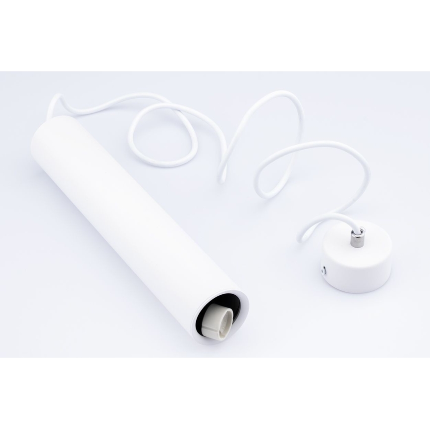 Luster na sajli KARADON 1xGU10/30W/230V 17 cm bela