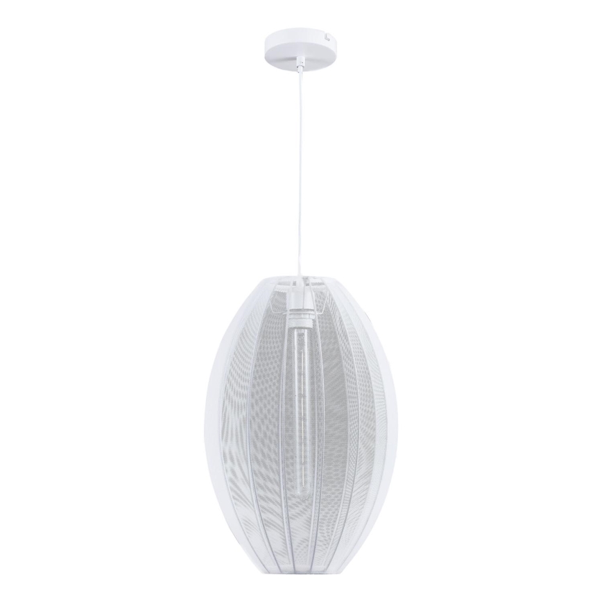 Luster na sajli KAREI 1xE27/20W/230V pr. 30 cm bela