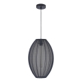 Luster na sajli KAREI 1xE27/20W/230V pr. 30 cm crno