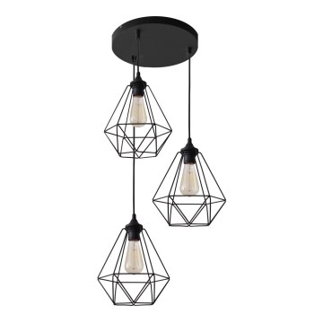 Luster na sajli KARO 3xE27/15W/230V
