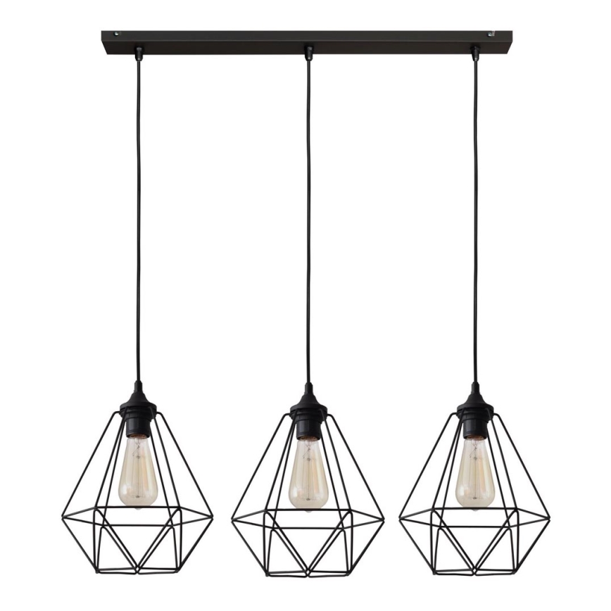 Luster na sajli KARO 3xE27/15W/230V