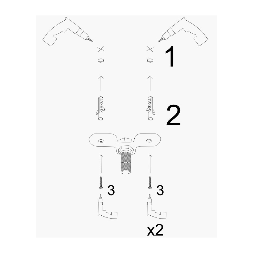 Luster na sajli KEM 7xE27/40W/230V zlatna