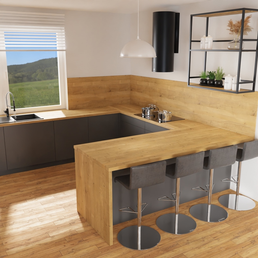 Luster na sajli KITCHEN 1xE27/15W/230V bela