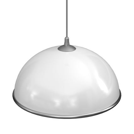 Luster na sajli KITCHEN 1xE27/15W/230V bela/sjajni krom