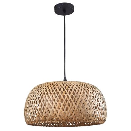 Luster na sajli KORFU 1xE27/20W/230V pr. 38 cm bambus