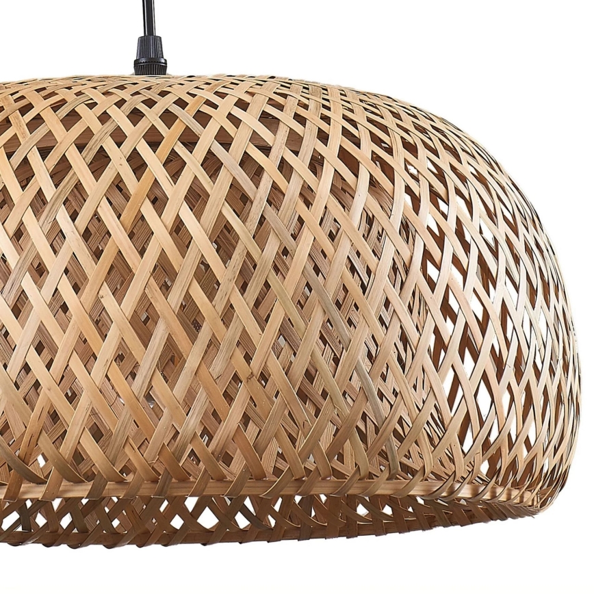 Luster na sajli KORFU 1xE27/20W/230V pr. 38 cm bambus