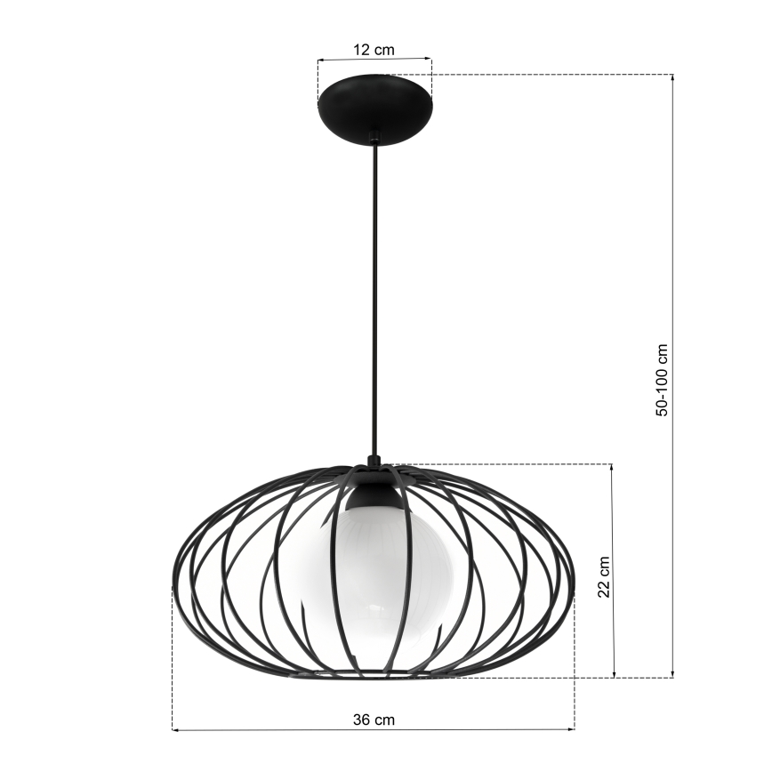 Luster na sajli KRONOS 1xE14/40W/230V