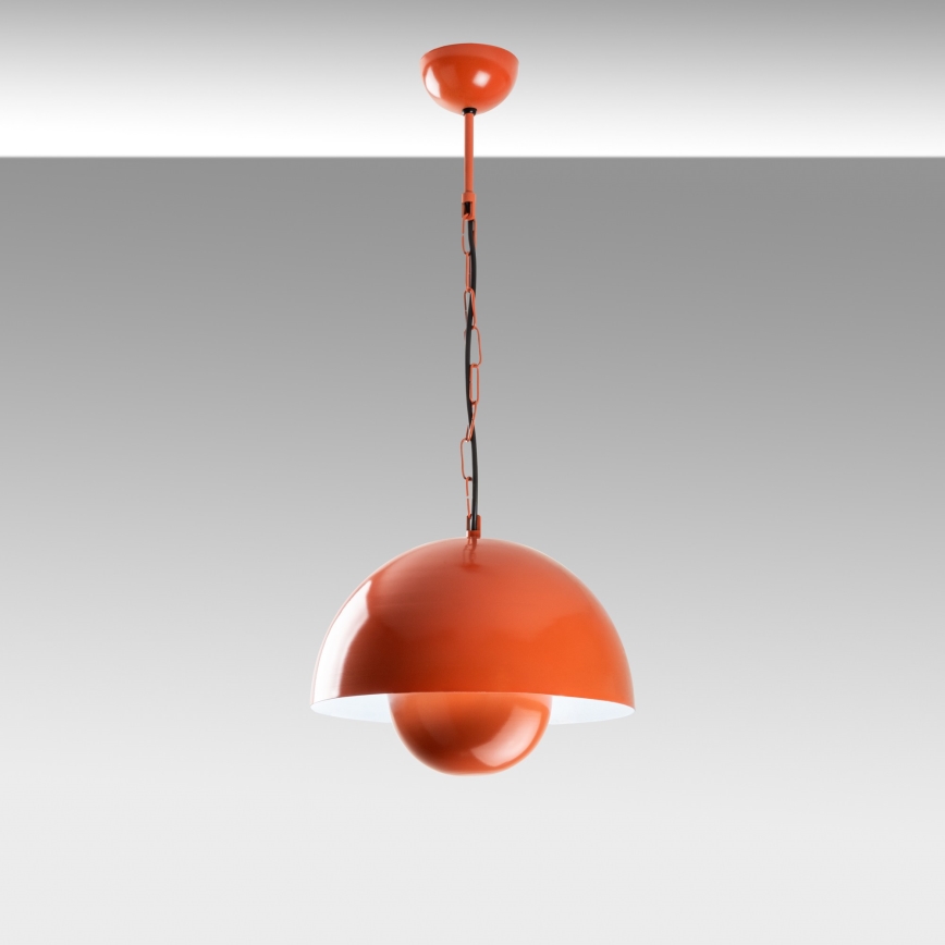 Luster na sajli KURE 1xE27/40W/230V narandžasta