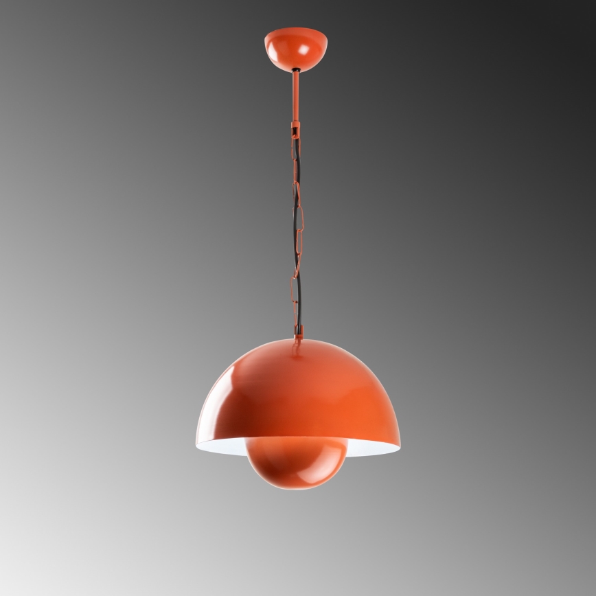 Luster na sajli KURE 1xE27/40W/230V narandžasta
