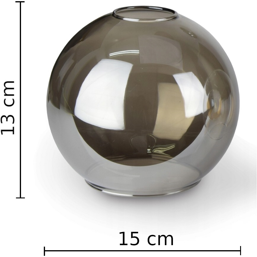 Luster na sajli LACRIMA SMOKY 4xE27/60W/230V