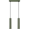 Luster na sajli LAGOS 2xGU10/10W/230V, zelene boje