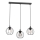 Luster na sajli LAPS 3xE27/15W/230W crno