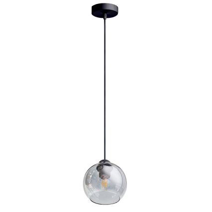 Luster na sajli LATIL 1xE27/60W/230V crno