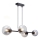 Luster na sajli LATIL 4xE27/60W/230V crno