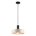 Luster na sajli LATTE 1xE27/60W/230V bež/crna