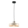 Luster na sajli LATTE 1xE27/60W/230V bež/crno/sjajni krom