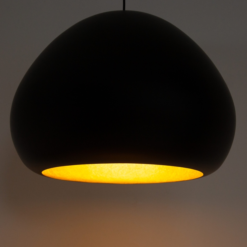 Luster na sajli LAVA 1xE27/15W/230V crno/zlatna