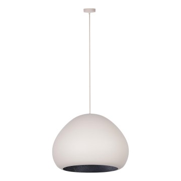 Luster na sajli LAVA 1xE27/15W/230V kremasta/crno