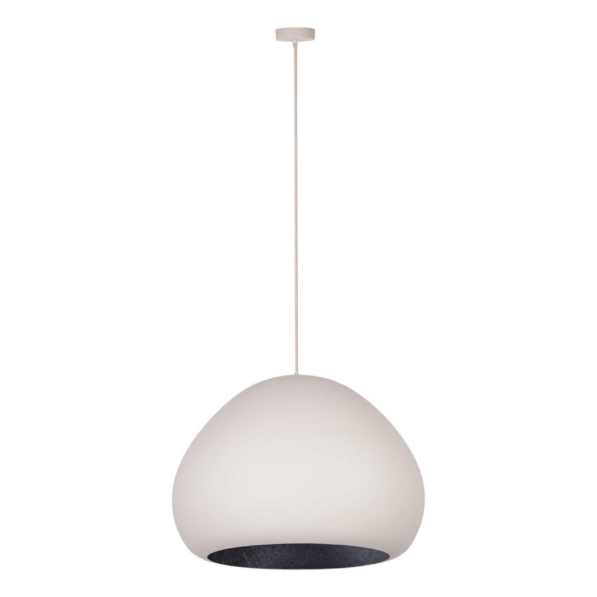 Luster na sajli LAVA 1xE27/15W/230V kremasta/crno