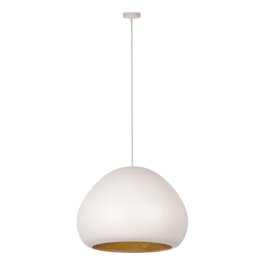 Luster na sajli LAVA 1xE27/15W/230V kremasta/zlatna