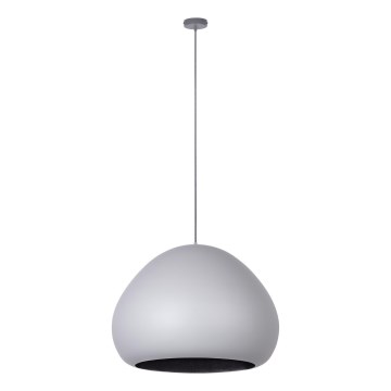 Luster na sajli LAVA 1xE27/15W/230V sivo/crno