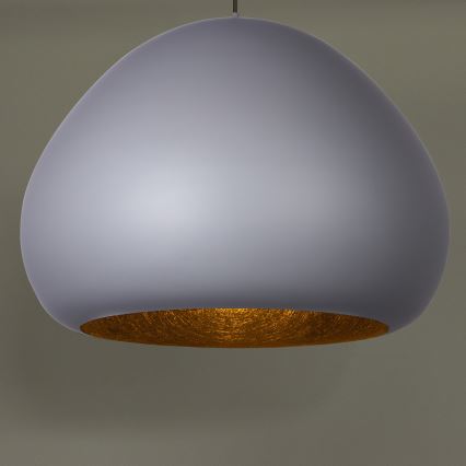 Luster na sajli LAVA 1xE27/15W/230V sivo/crno