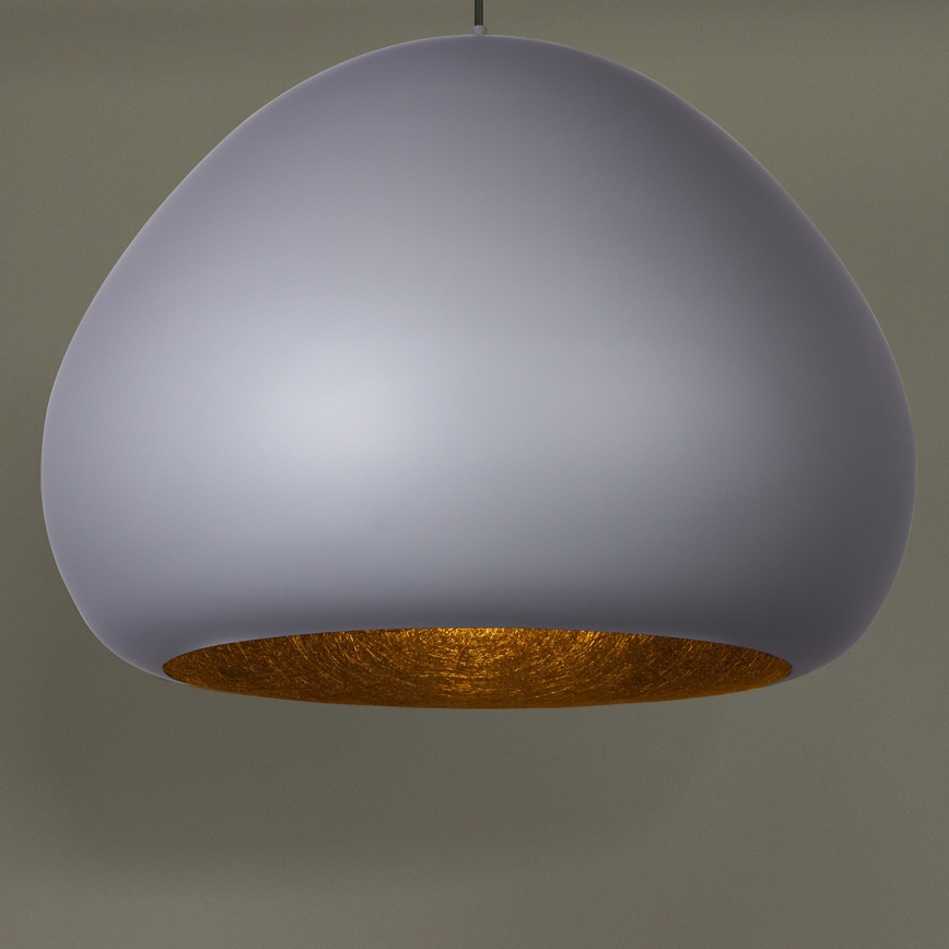 Luster na sajli LAVA 1xE27/15W/230V sivo/crno