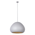 Luster na sajli LAVA 1xE27/15W/230V sivo/zlatna