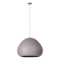 Luster na sajli LAVA 1xE27/15W/230V taupe/crno