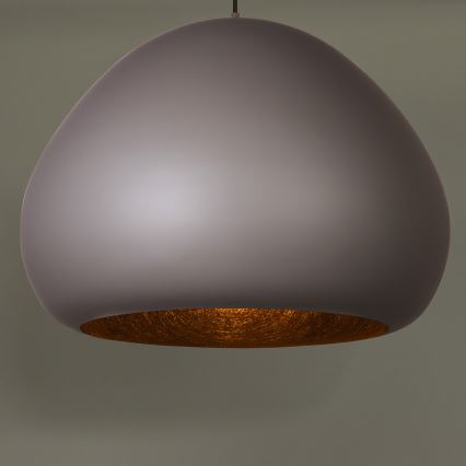 Luster na sajli LAVA 1xE27/15W/230V taupe/crno