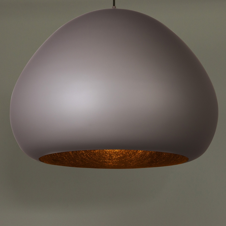 Luster na sajli LAVA 1xE27/15W/230V taupe/crno