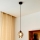 Luster na sajli LILI 1xE27/15W/230V crno/sivo