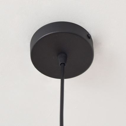 Luster na sajli LILI 1xE27/15W/230V crno/sivo