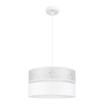 Luster na sajli LIMA 1xE27/60W/230V bela