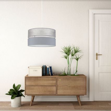 Luster na sajli LIMA 1xE27/60W/230V sivo