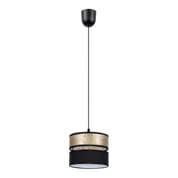 Luster na sajli LIMA 1xE27/60W/230V zlatna/crno