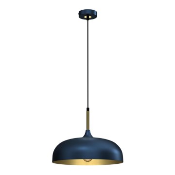 Luster na sajli LINCOLN 1xE27/60W/230V pr. 35 cm plava