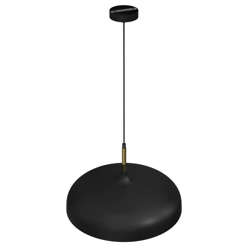 Luster na sajli LINCOLN 1xE27/60W/230V pr. 45 cm crno