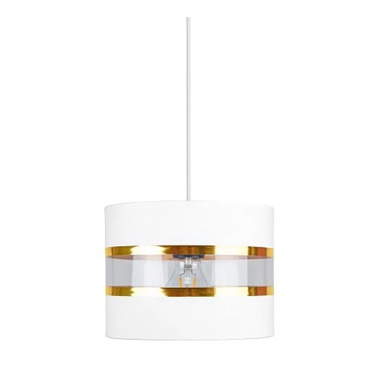 Luster na sajli LIND 1xE27/60W/230V bela