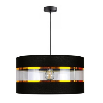 Luster na sajli LIND 1xE27/60W/230V crno