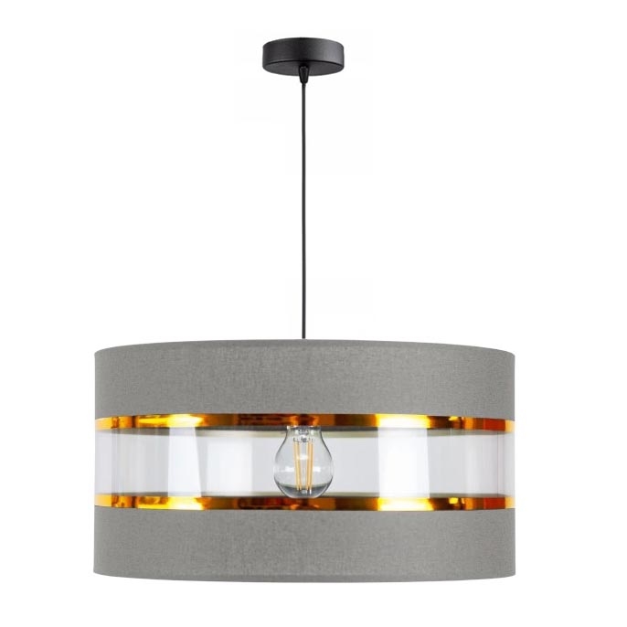 Luster na sajli LIND 1xE27/60W/230V sivo