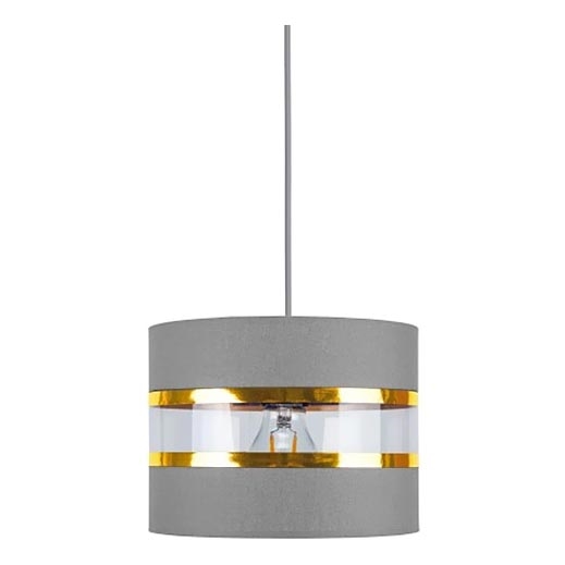 Luster na sajli LIND 1xE27/60W/230V sivo