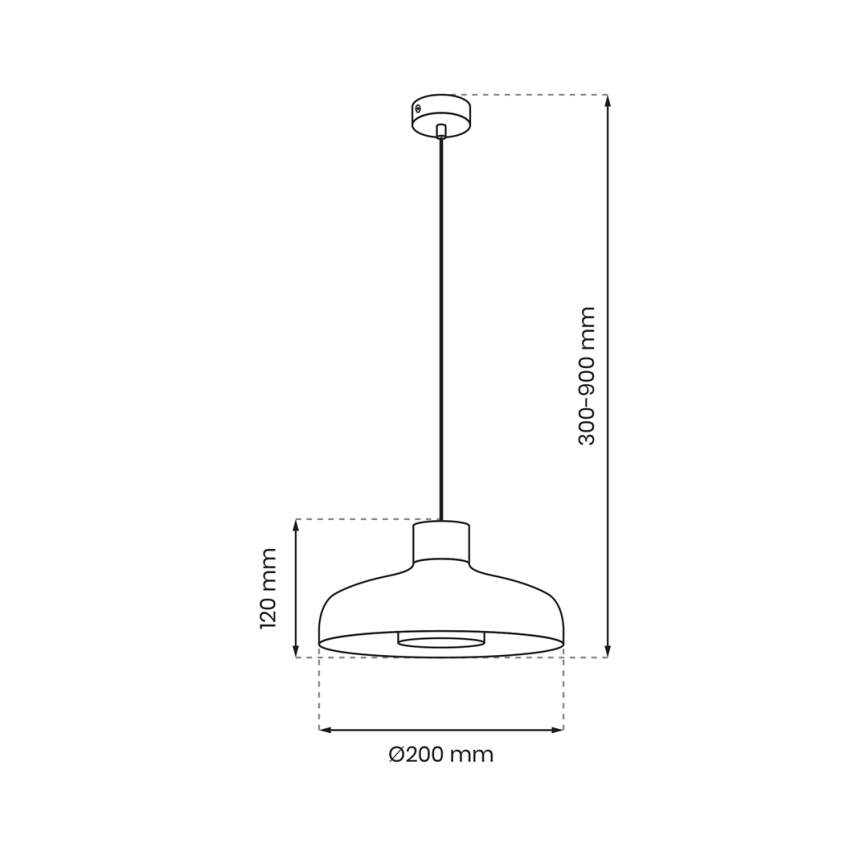 Luster na sajli LINEA 1xGX53/12W/230V crno