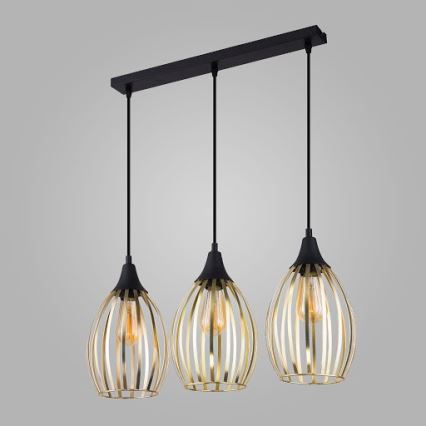 Luster na sajli LIZA 3xE27/60W/230V