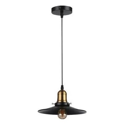 Luster na sajli LOFT 1xE27/60W/230V pr. 22 cm crno