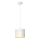 Luster na sajli LOFT SHADE 1xE27/60W/230V pr. 18 cm bela/zlatna