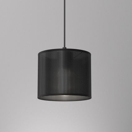 Luster na sajli LOFT SHADE 1xE27/60W/230V pr. 18 cm crno