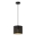 Luster na sajli LOFT SHADE 1xE27/60W/230V pr. 18 cm crno/zlatna